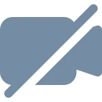 Video Slash SVG Icon